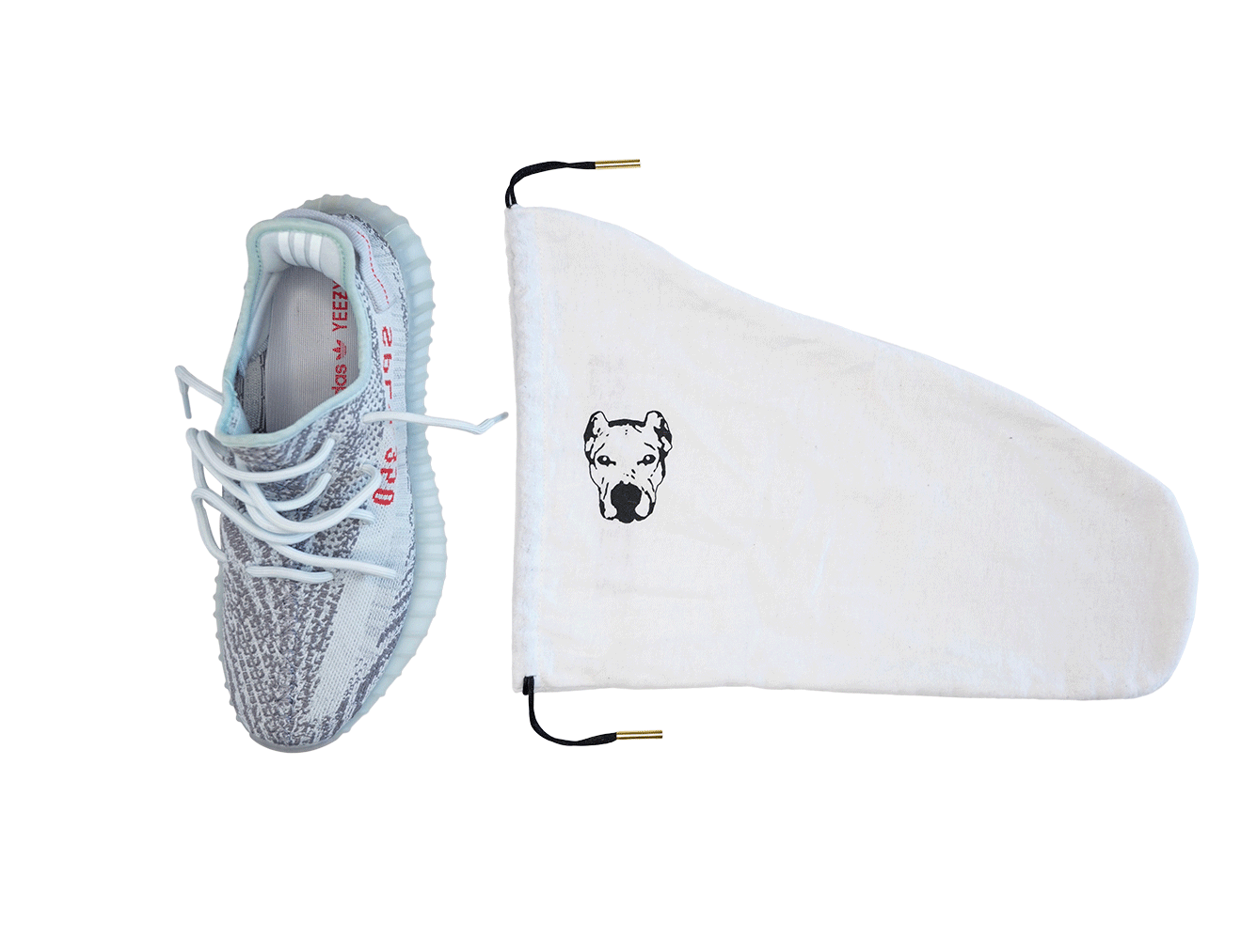 Flannel Sneaker Dust Bags with Gold Aglets
